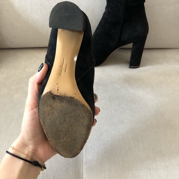 Salvatore Ferragamo high heel suede boots - Picture 3 of 7